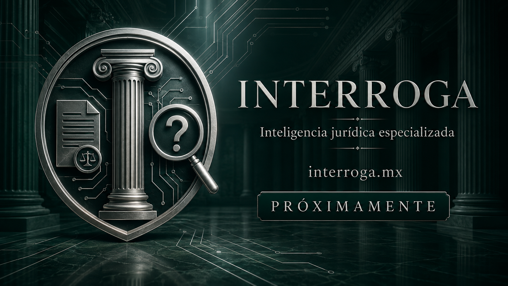 INTERROGA, inteligencia jurídica especializada. Plataforma próximamente disponible.